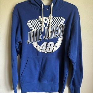 Men’s M Blue NASCAR Jimmie Johnson Athleisure Ling Sleeve Casual Hoodie